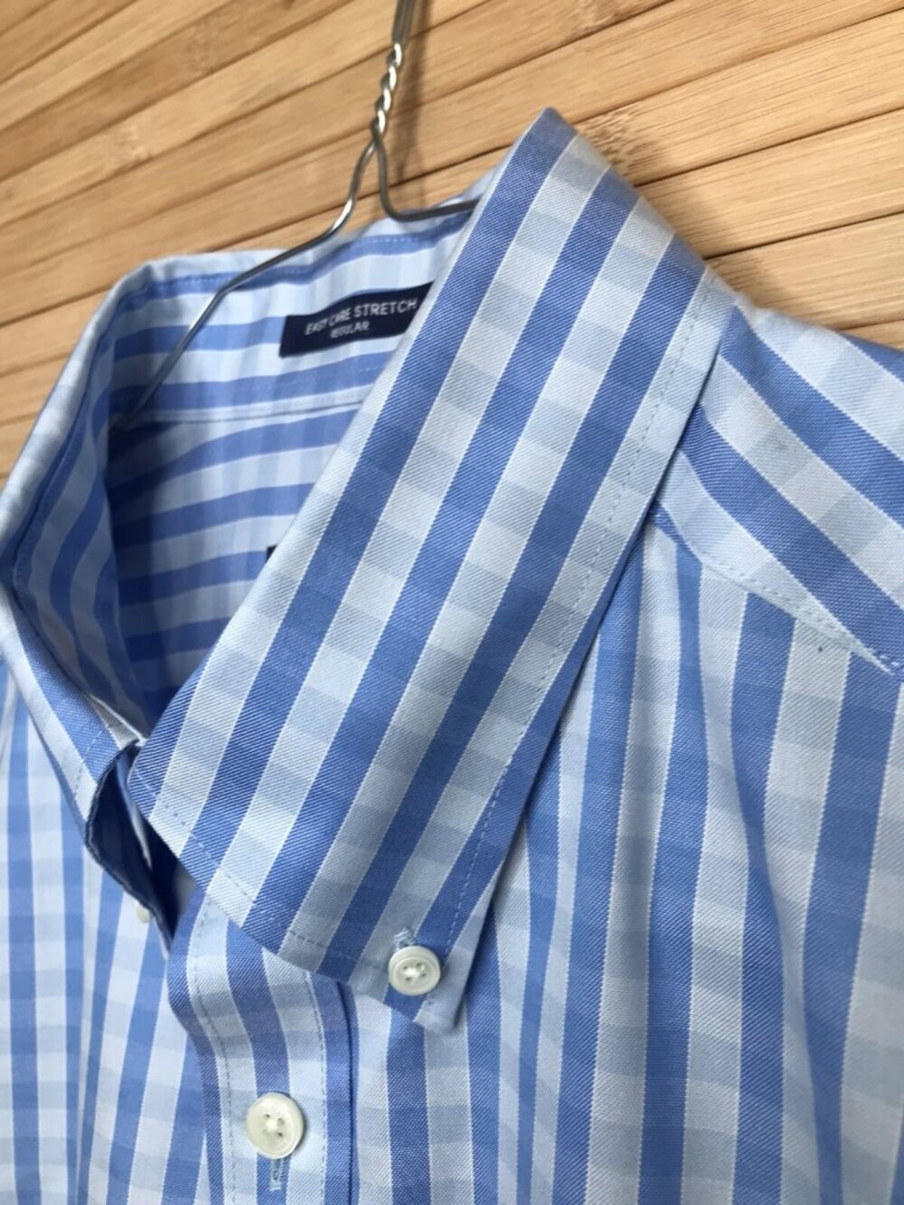 Gant Shirt Men M 39/40 15 3/4 Blue Gingham Button Up Long Sleeve Workwear MINT
